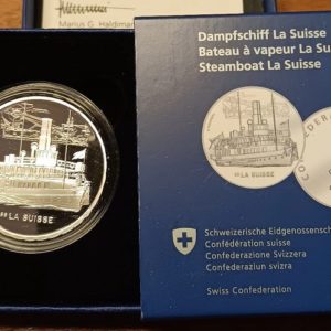 20 Francs comm. 2018 (PP) Bateau à vapeur la Suisse