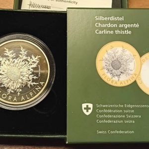 10 Francs comm. 2018 Chardon argenté (PP)