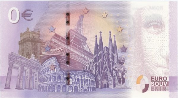 0 Euro Souvenir Italie Roma Colosseo 2019-1 Neuf – Image 2