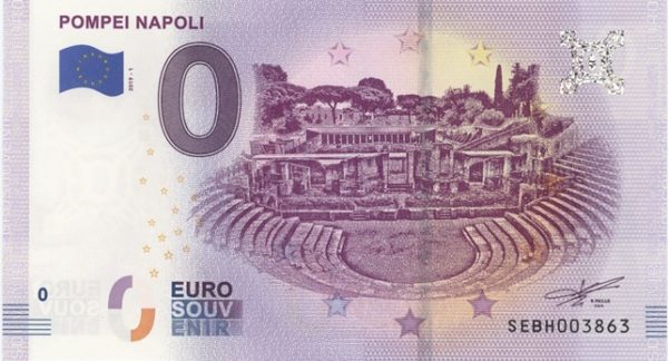 0 Euro Souvenir Italie Pompei Napoli 2019-1 Neuf