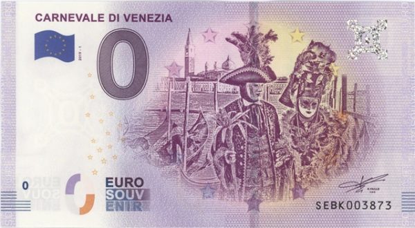 0 Euro Souvenir Italie Carnevale Di Venezia 2019-1 Neuf