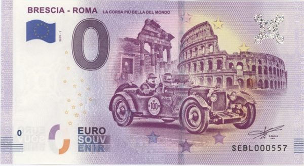 0 Euro Souvenir Italie Brescia Roma 2019-1 Neuf