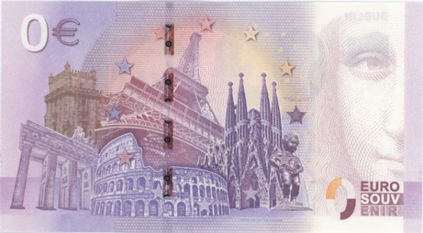 0 Euro Souvenir Irlande Dublin 2019-1 Neuf – Image 2