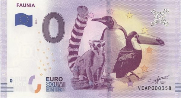 0 Euro Souvenir Espagne Faunia 2019-1 Neuf