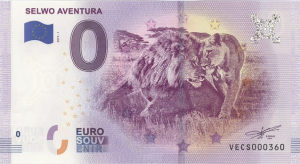 0 Euro Souvenir Espagne Selwo Aventura 2019-1 Neuf