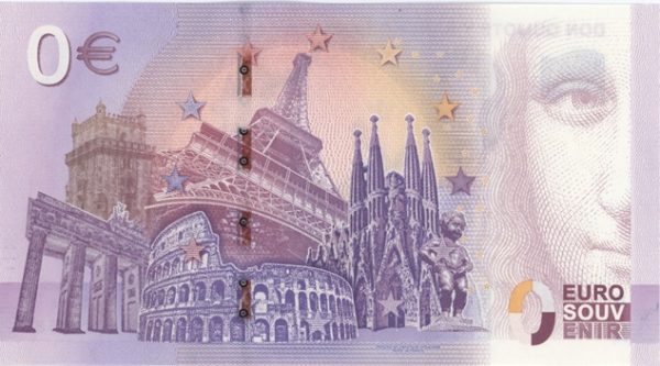 0 Euro Souvenir Espagne Don Quijote Y Sancho Panza 2019-1 Neuf – Image 2