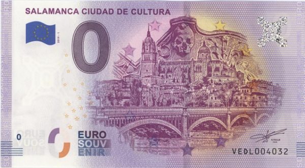 0 Euro Souvenir Espagne  Salamanca Ciudad De Cultura 2019-1 Neuf