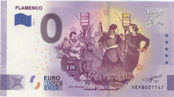 0 Euro Souvenir Espagne Flamenco 2021-1 Neuf