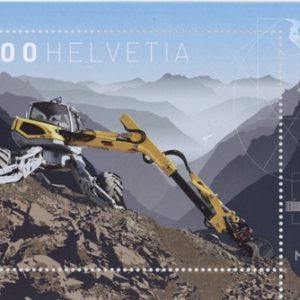 Timbres Bloc Spécial 2021 Inventions Suisse Menzi Muck Neuf