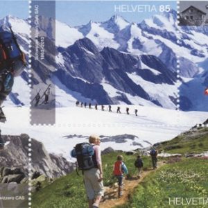 Timbres Bloc Spécial 2013 "150 ans Club Alpin Suisse CAS" Neuf