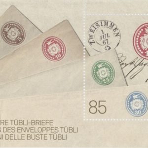Timbres Bloc Spécial 2017 150 ans des enveloppes Tübli-Brief Neuf