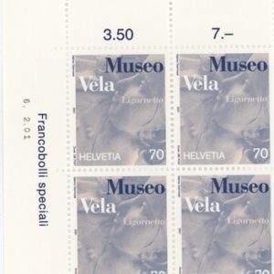 Timbres Bloc de quatre 2001 Museo Vela Neuf