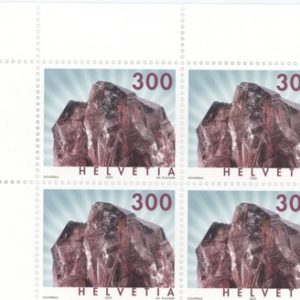 Timbres Bloc de quatre 2003 Minéraux Quartz rutile Neuf
