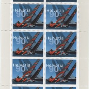 Timbres spécial 2003 Alinghi Switzerland petit feuillet de 10 timbres Neuf