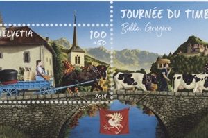 Timbres Bloc Spécial 2019 Journée du timbre-poste Bulle Gruyère Neuf