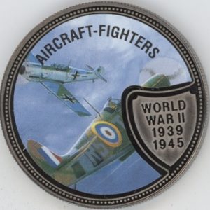 Liberia 10 Dollars 2001 Seconde Guerre mondiale "Aircraft-Fighters" (unz)
