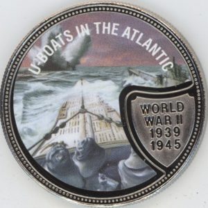 Liberia 10 Dollars 2001 Seconde Guerre mondiale "U-Boats In The Atlantic" (unz)