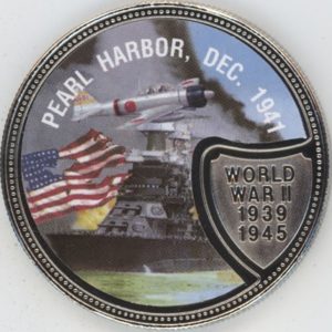 Liberia 10 Dollars 2001 Seconde Guerre mondiale "Pearl Harbord Dec. 1941" (unz)