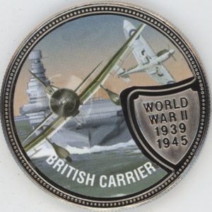 Liberia 10 Dollars 2001 Seconde Guerre mondiale "British Carrier" (unz)