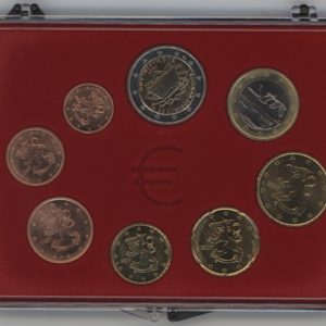 Série Euro Finlande 2007 avec 2 Euro comm. Traité de Rome (unz)