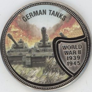 Liberia 10 Dollars 2001 Seconde Guerre mondiale "German Tanks" (unz)
