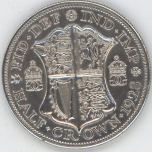 Grande-Bretagne Half Crown 1928 George V (vz) en argent