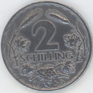 Autriche 2 Schilling 1946 (ss-vz)