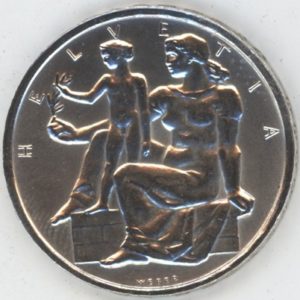 5 Francs comm. 1948 Verfassung (vz)