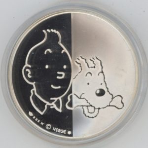 Médaille Tintin Le Crabe Aux Pinces D'Or (proof) en argent