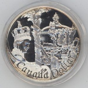 Canada 1 Dollar 2002 Jubilé d'or de Elizabeth II (Fdc) en argent