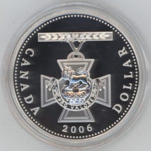 Canada 1 Dollar 2006 Croix Victoria (Fdc) en argent