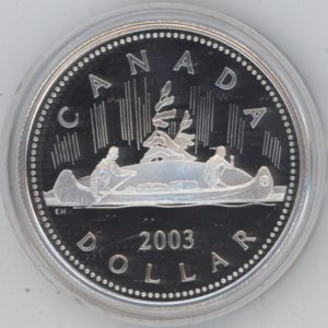 Canada 1 Dollar 2003 Voyageur (Fdc) en argent