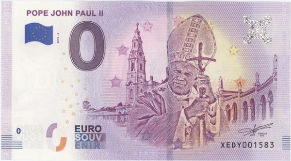 0 Euro Souvenir Allemagne Pope John Paul II 2018-2 Neuf
