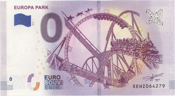 0 Euro Souvenir Allemagne Europa-Park Grand Huit 2019-1 Neuf