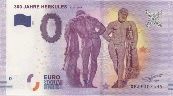 0 Euro Souvenir Allemagne 300 Jahre Hercules 2017-1 Neuf