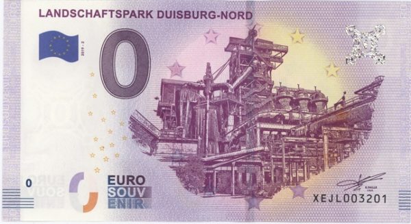 0 Euro Souvenir Allemagne Landschaftspark Duisburg-Nord 2019-2 Neuf