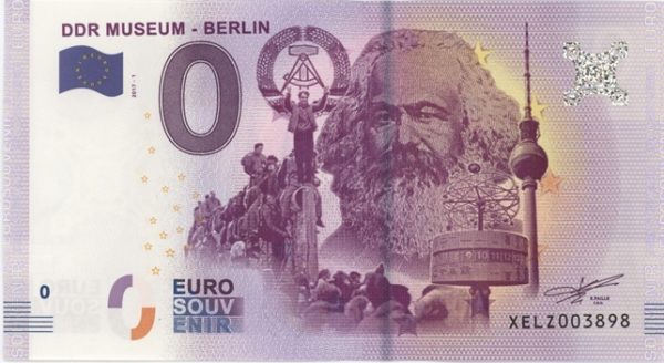0 Euro Souvenir Allemagne DDR Museum Berlin 2017-1 Neuf