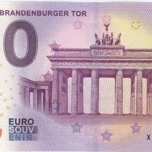 0 Euro Souvenir Allemagne Berlin Brandenburger Tor 2018-1 Neuf