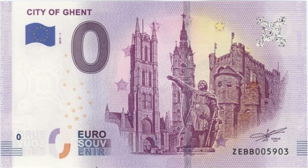 0 Euro Souvenir Belgique City Of Ghent 2019-1 Neuf