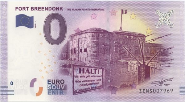 0 Euro Souvenir Belgique Fort Breendonk 2017-1 Neuf