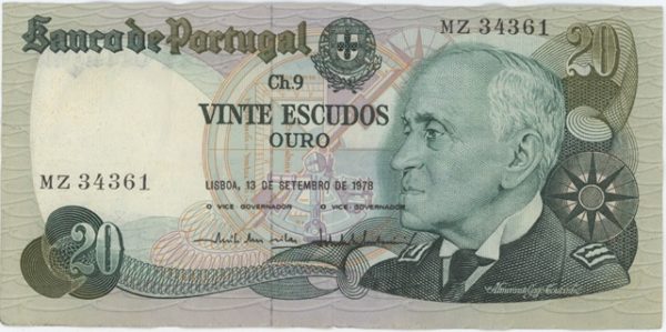 Portugal 20 Escudos 1978