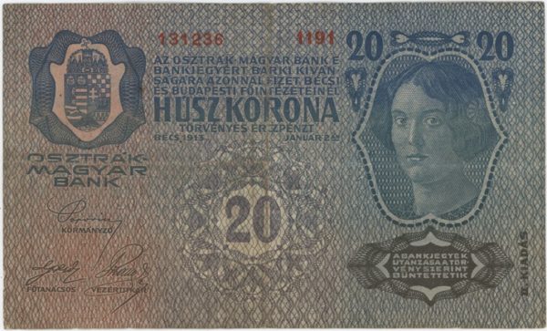 Autriche 20 Kronen 1913 – Image 2