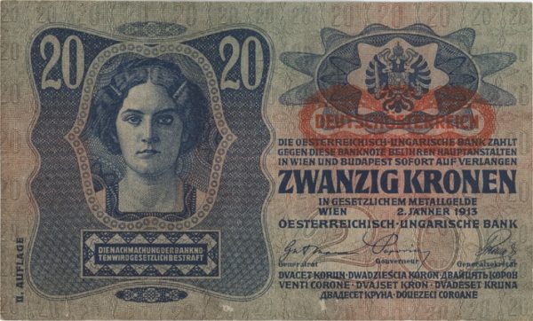 Autriche 20 Kronen 1913