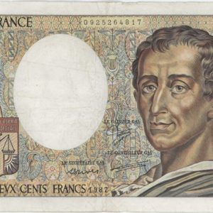 France 200 Francs 1982 Montesquieu