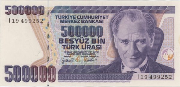 Turquie 500000 Lirasi 1997