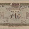 France Régie des chemins de fer des territoires occupés 10 Centimes 1923