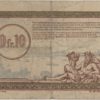 France Régie des chemins de fer des territoires occupés 10 Centimes 1923 – Image 2