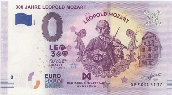 0 Euro Souvenir Allemagne 300 Jahre Leopold Mozart 2019-1 Neuf