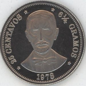 République Dominicaine 25 Centavos 1978 (vz)
