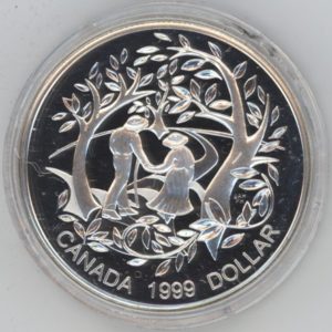 Canada 1 Dollar 1999 Journée internationale des personnes âgées (F.d.c.) en argent
